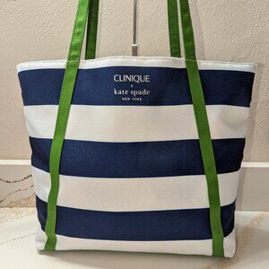 Kate Spade x Clinique nylon tote bag, excellent condition!